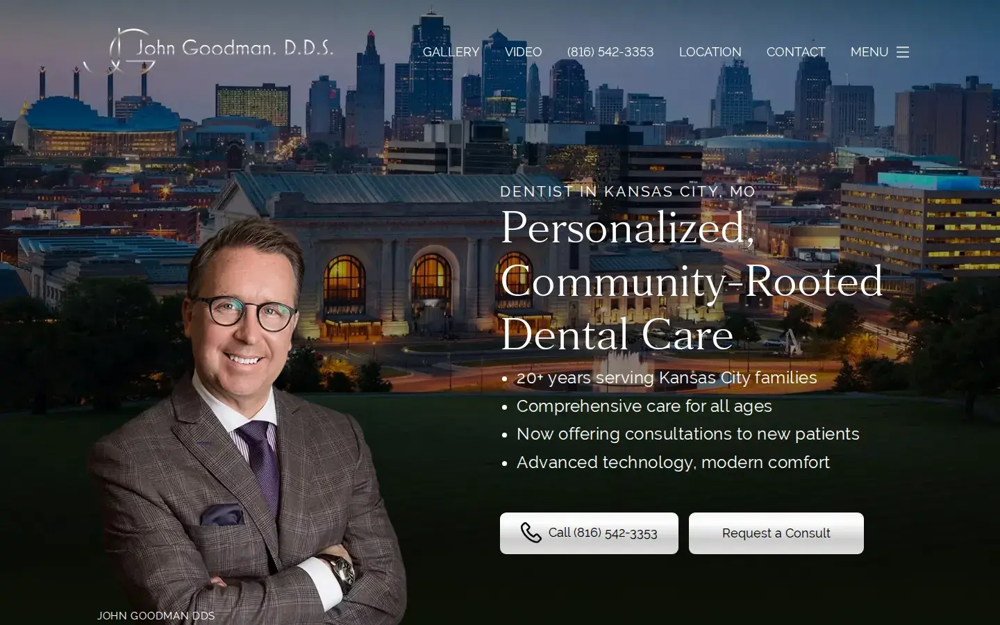 Homepage preview of John P. Goodman DDS