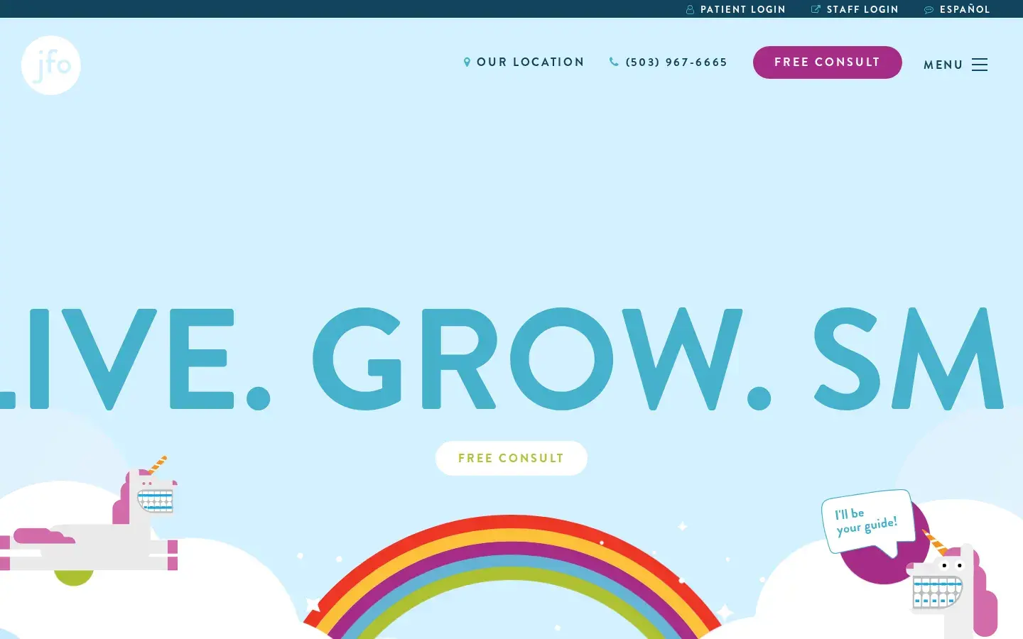 Homepage preview of Johnson Family Orthodontics