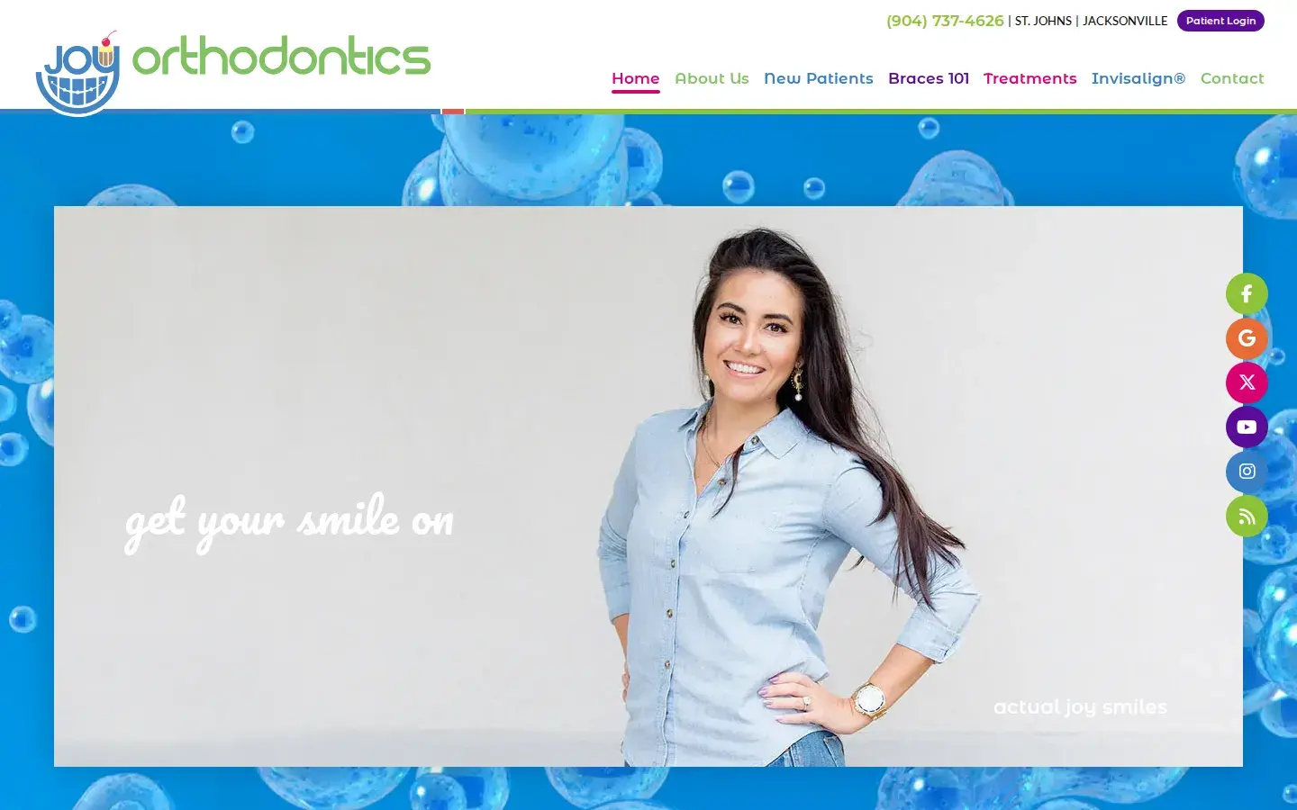Homepage preview of Joy Orthodontics