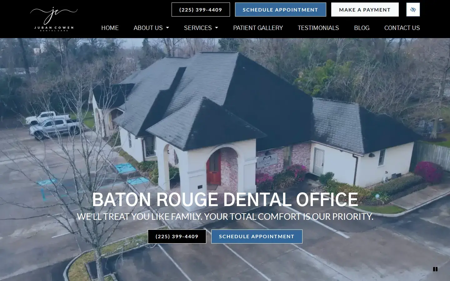Homepage preview of Juban Cowen Dental Care