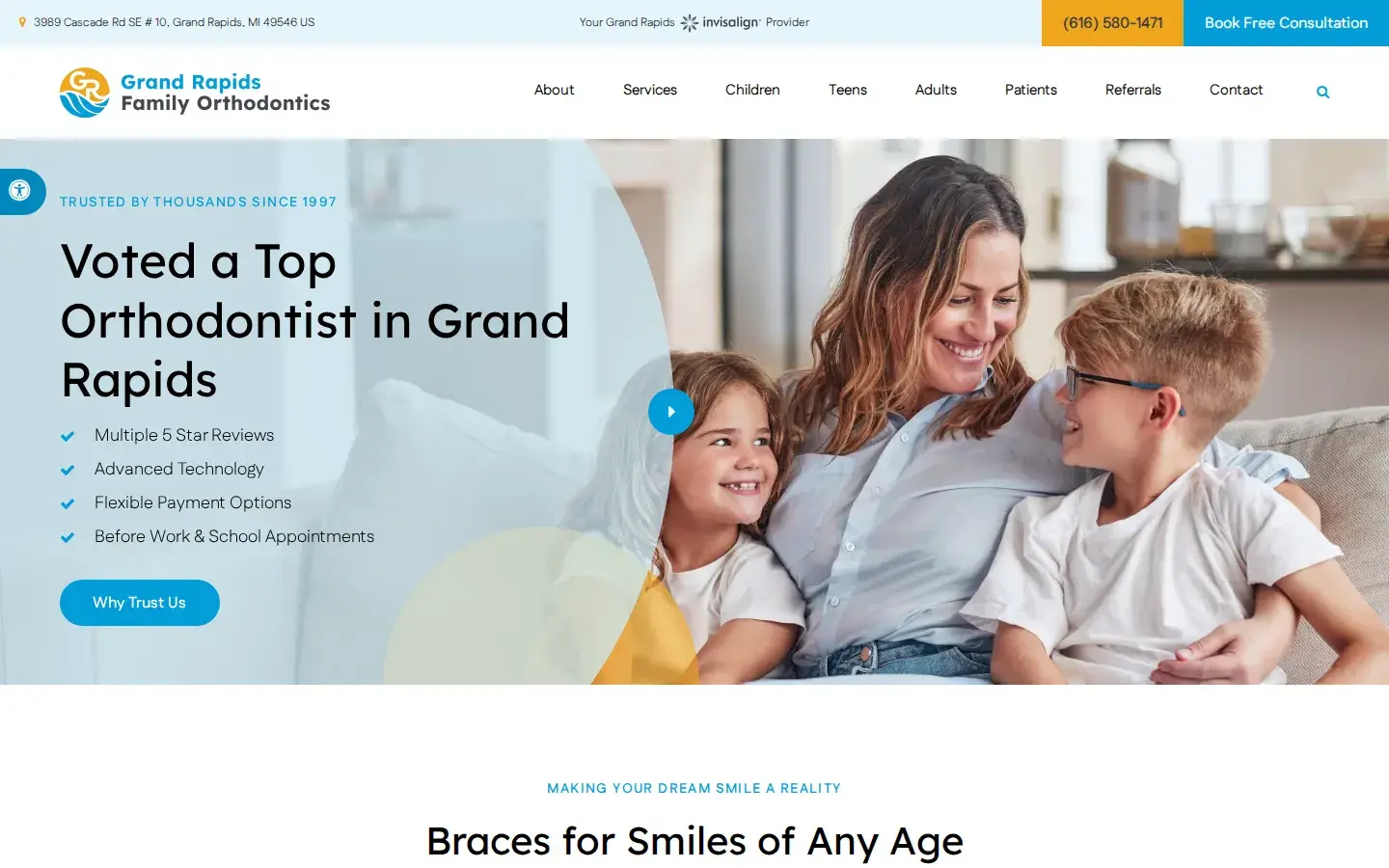 Homepage preview of Karl Orthodontics