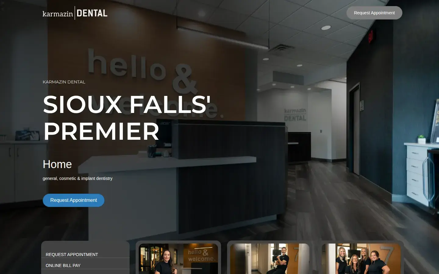 Homepage preview of Karmazin Dental