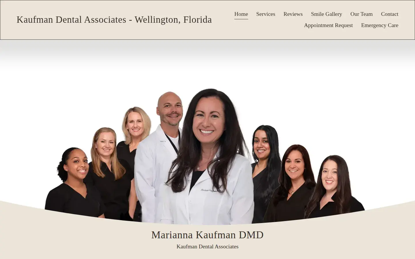 Homepage preview of Kaufman Dental Associates