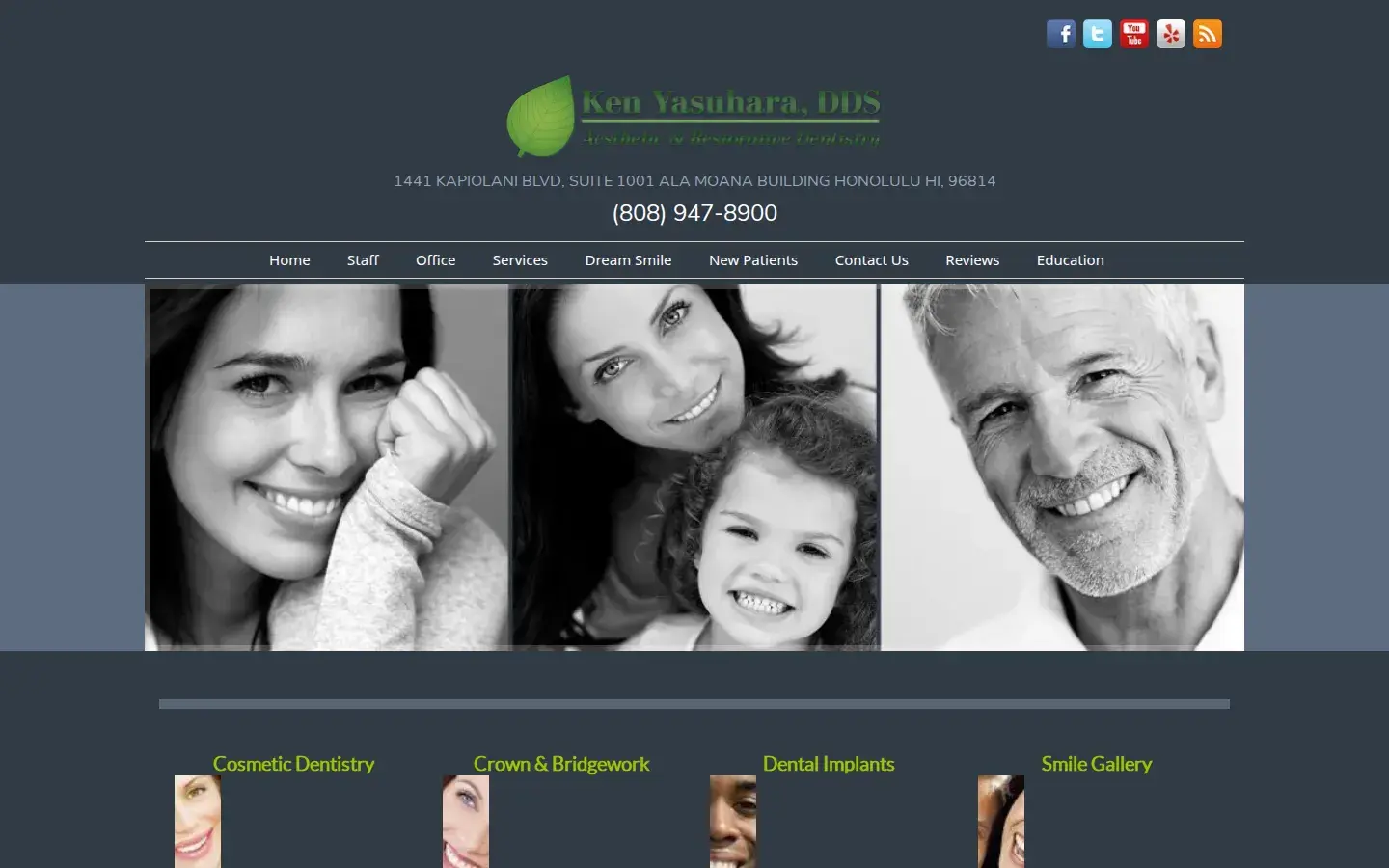 Homepage preview of Ken Yasuhara, DDS Aesthetic and Restorative Dentistry