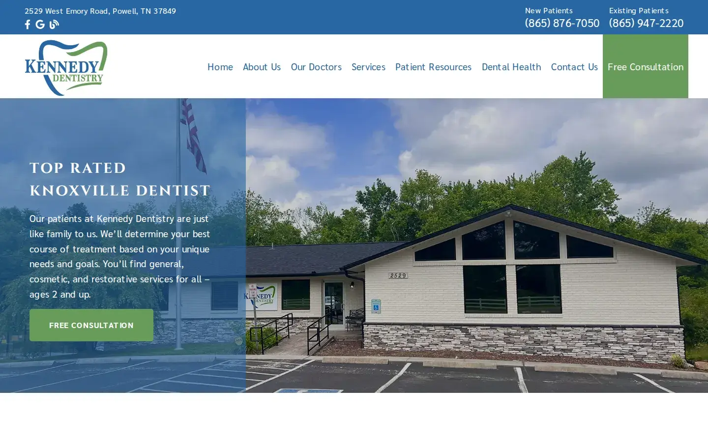 Homepage preview of Kennedy Dentistry