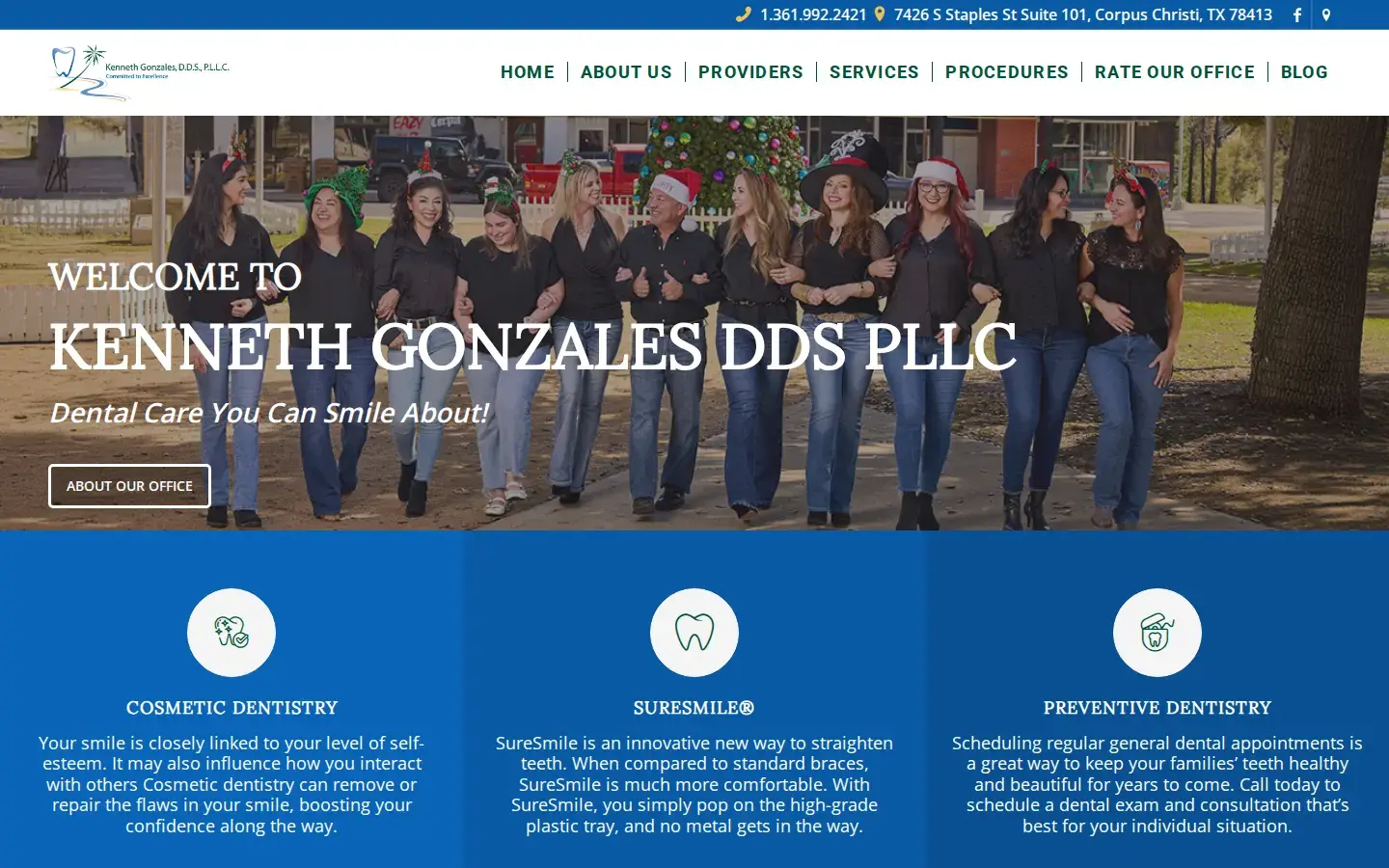 Homepage preview of Kenneth Gonzales, DDS
