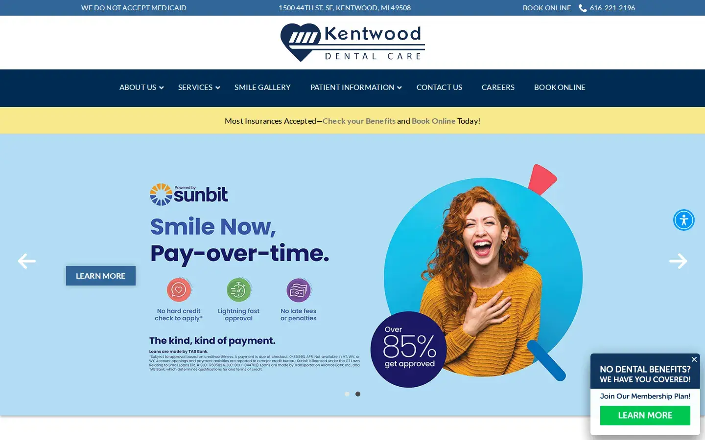 Homepage preview of Kentwood Dental Care