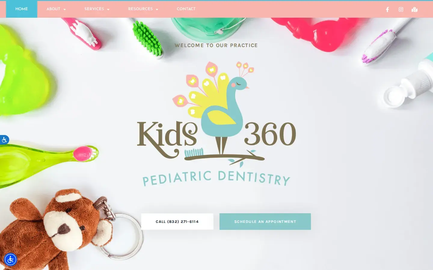 Homepage preview of Kids 360 Pediatric Dentistry