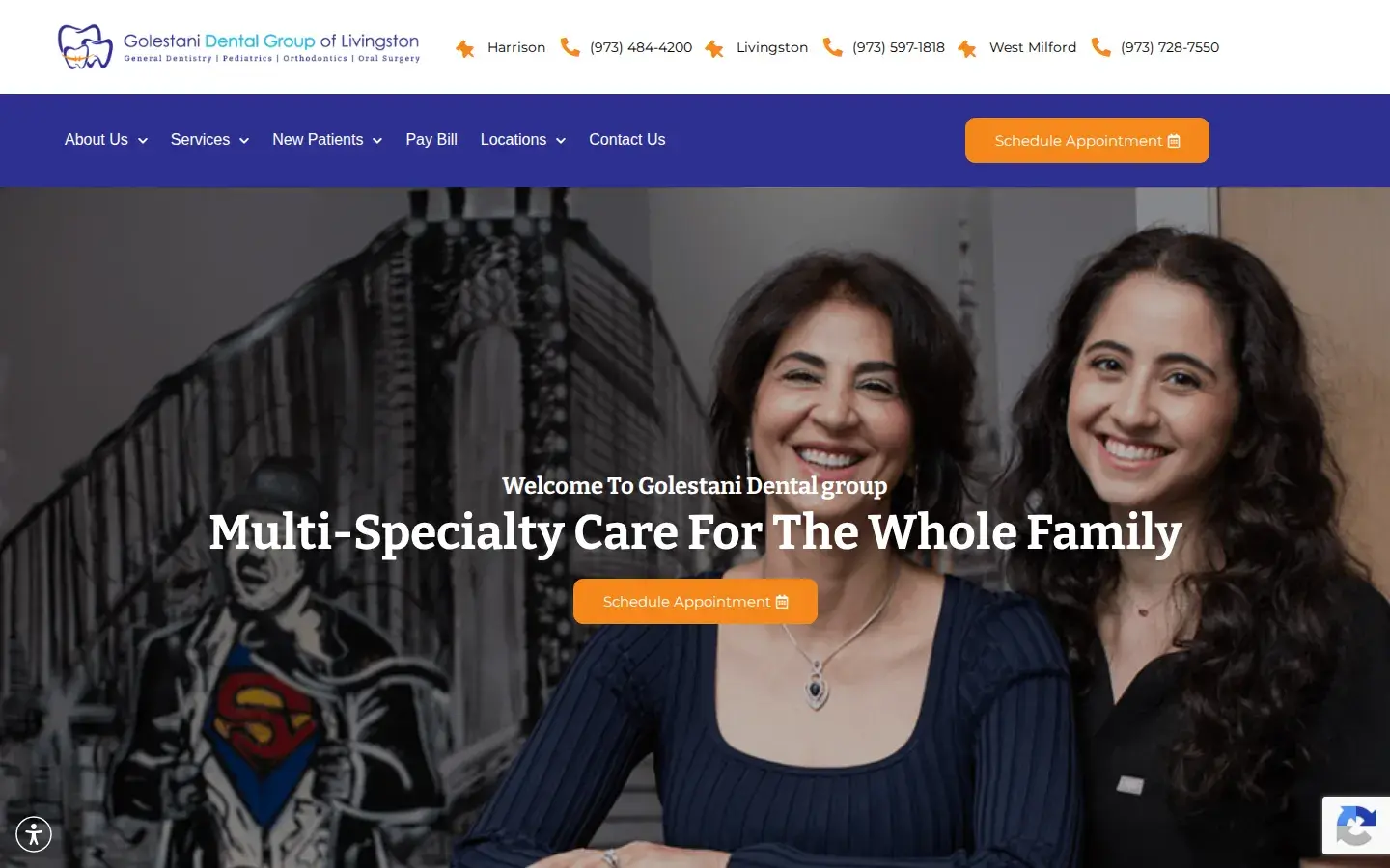 Homepage preview of Kids & Family Dentistry of Harrison