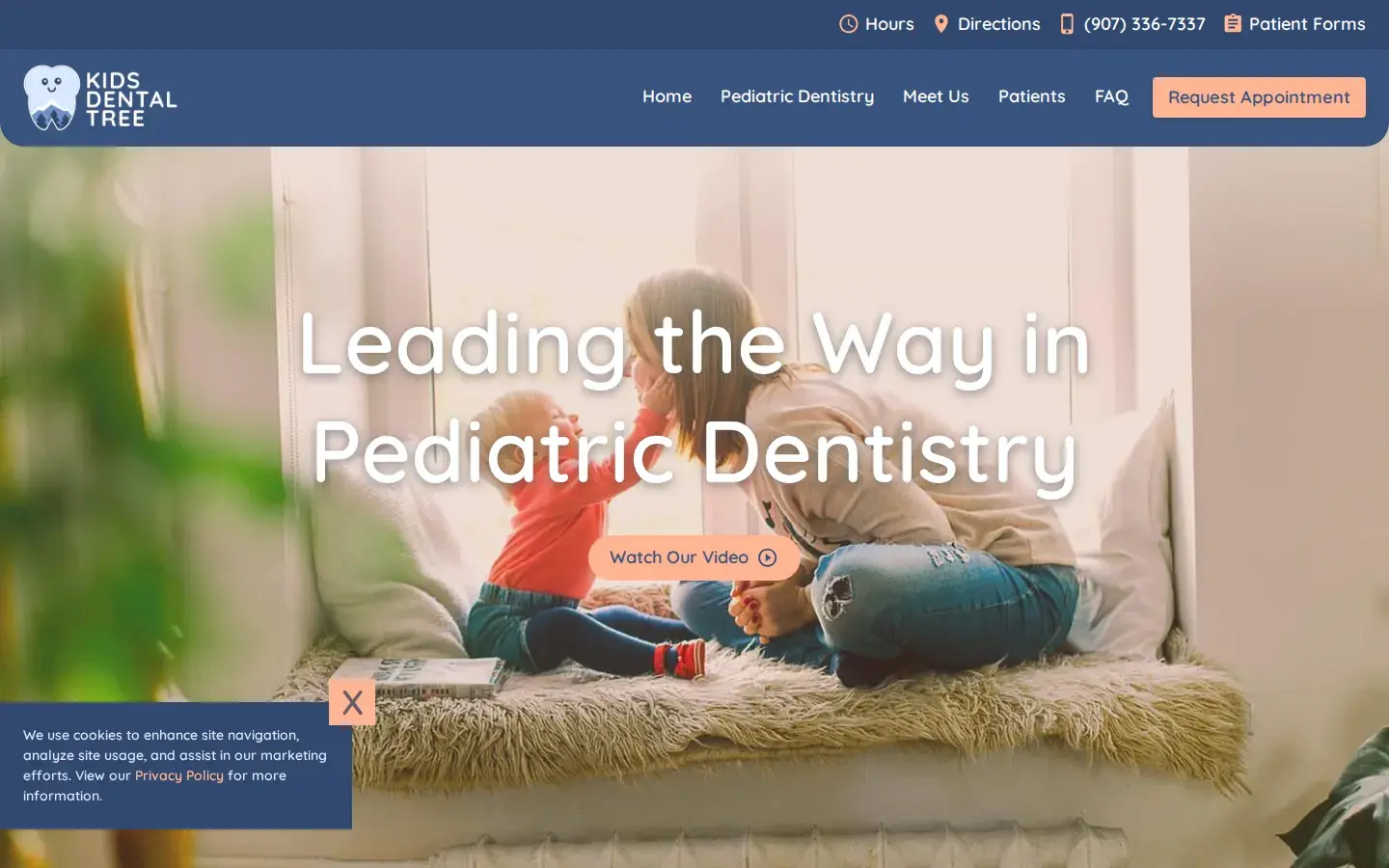 Homepage preview of Kids Dental Tree