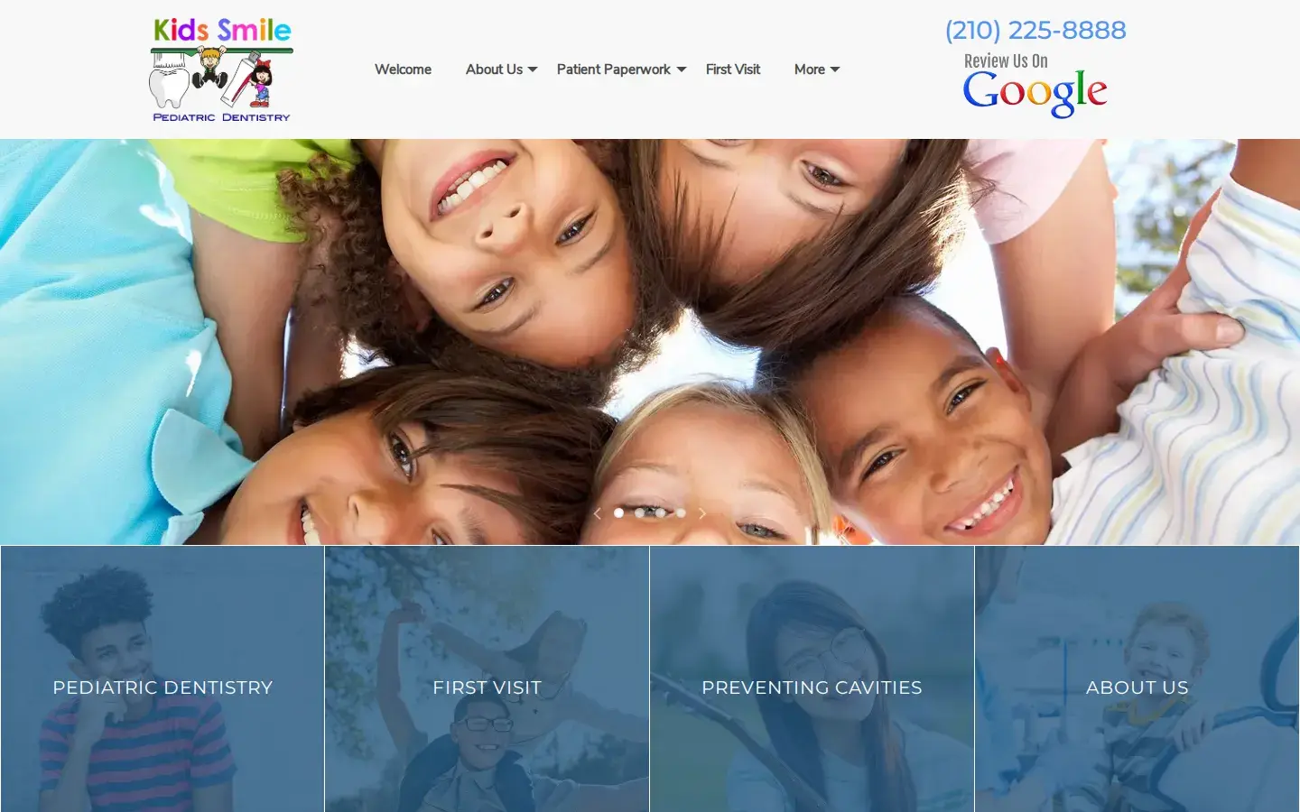 Homepage preview of Kids Smile Pediatric Dentistry