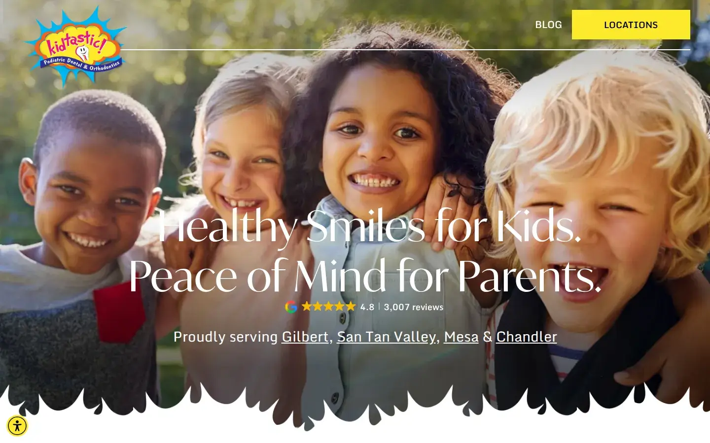 Homepage preview of Kidtastic Pediatric Dental and Orthodontics
