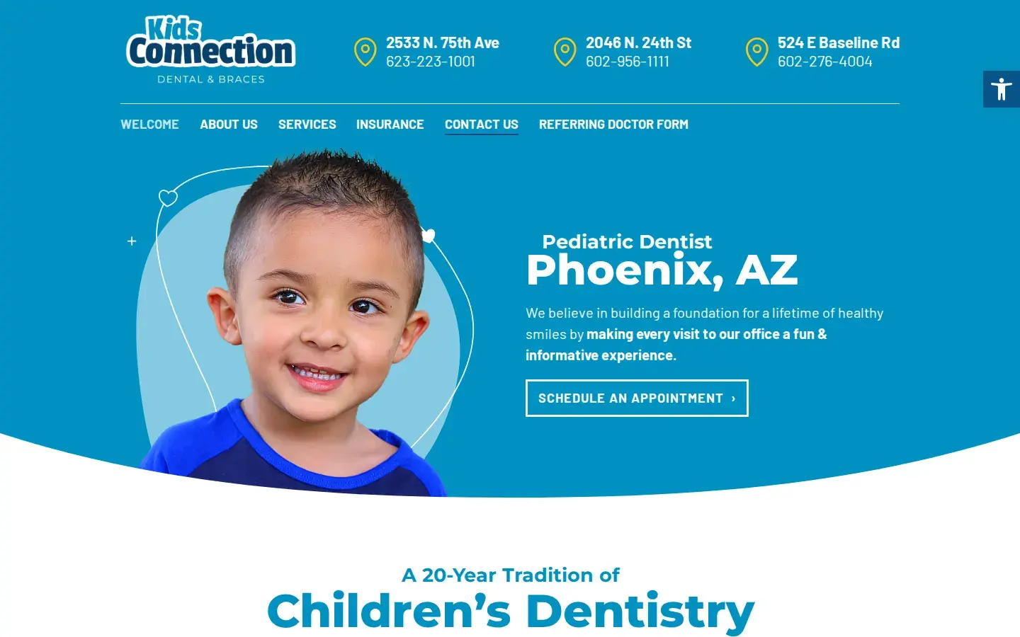 Homepage preview of Kidz Connextion