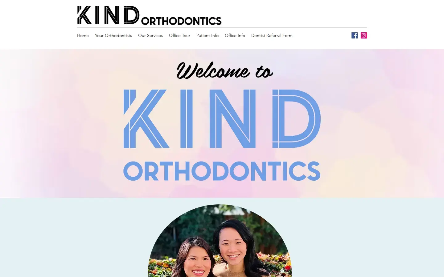 Homepage preview of Kind Orthodontics