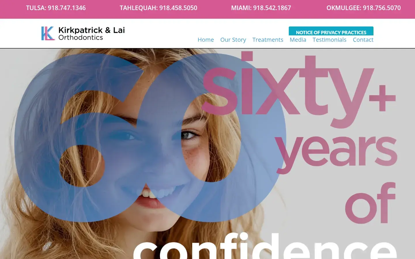 Homepage preview of Kirkpatrick & Lai Orthodontics
