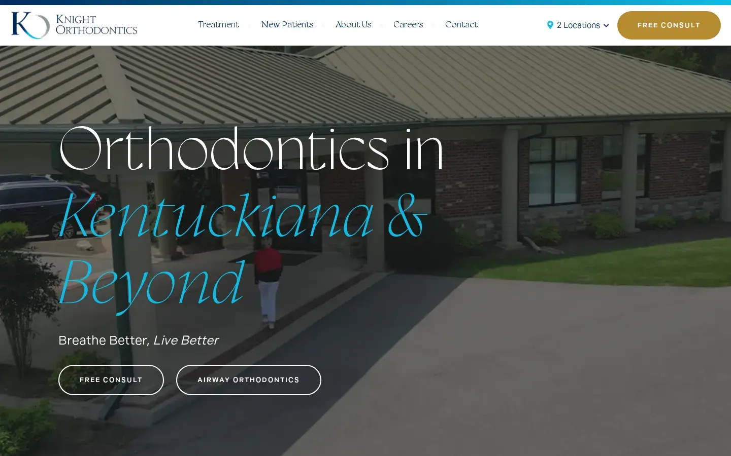 Homepage preview of Knight Orthodontics