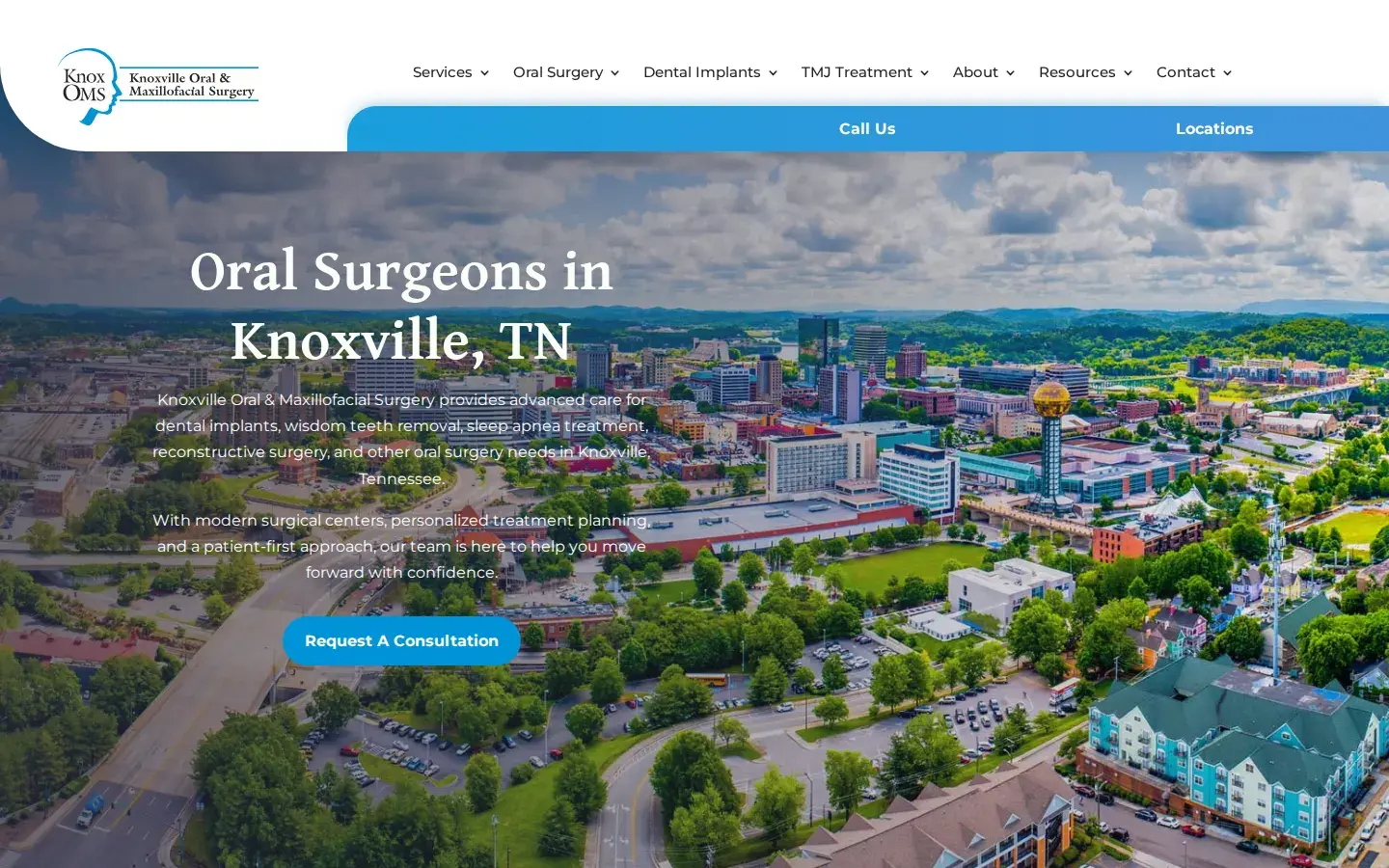 Homepage preview of Knoxville Oral & Maxillofacial Surgery, P.C.