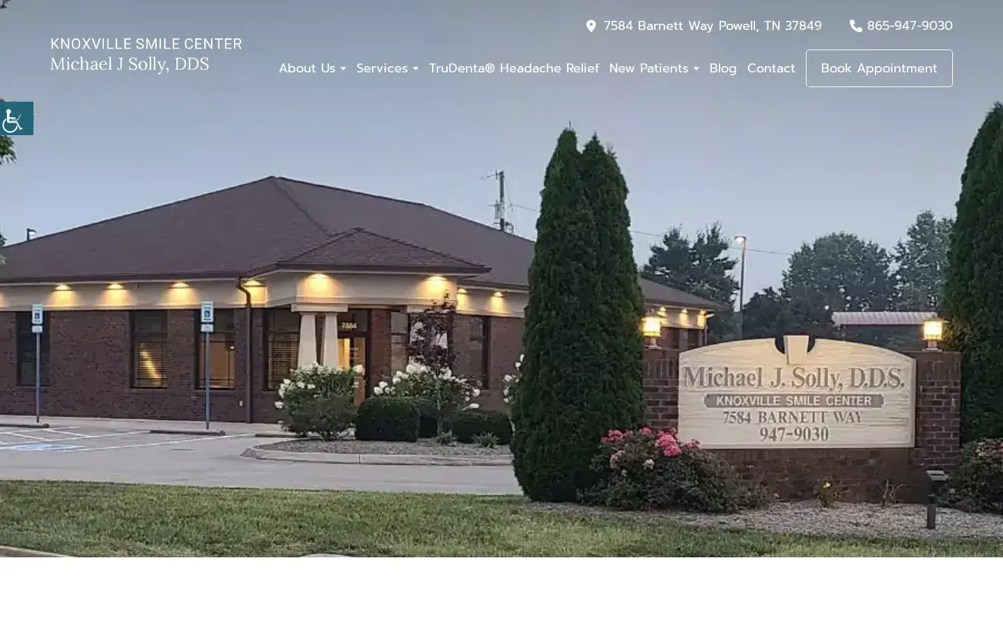 Homepage preview of Knoxville Smile Center