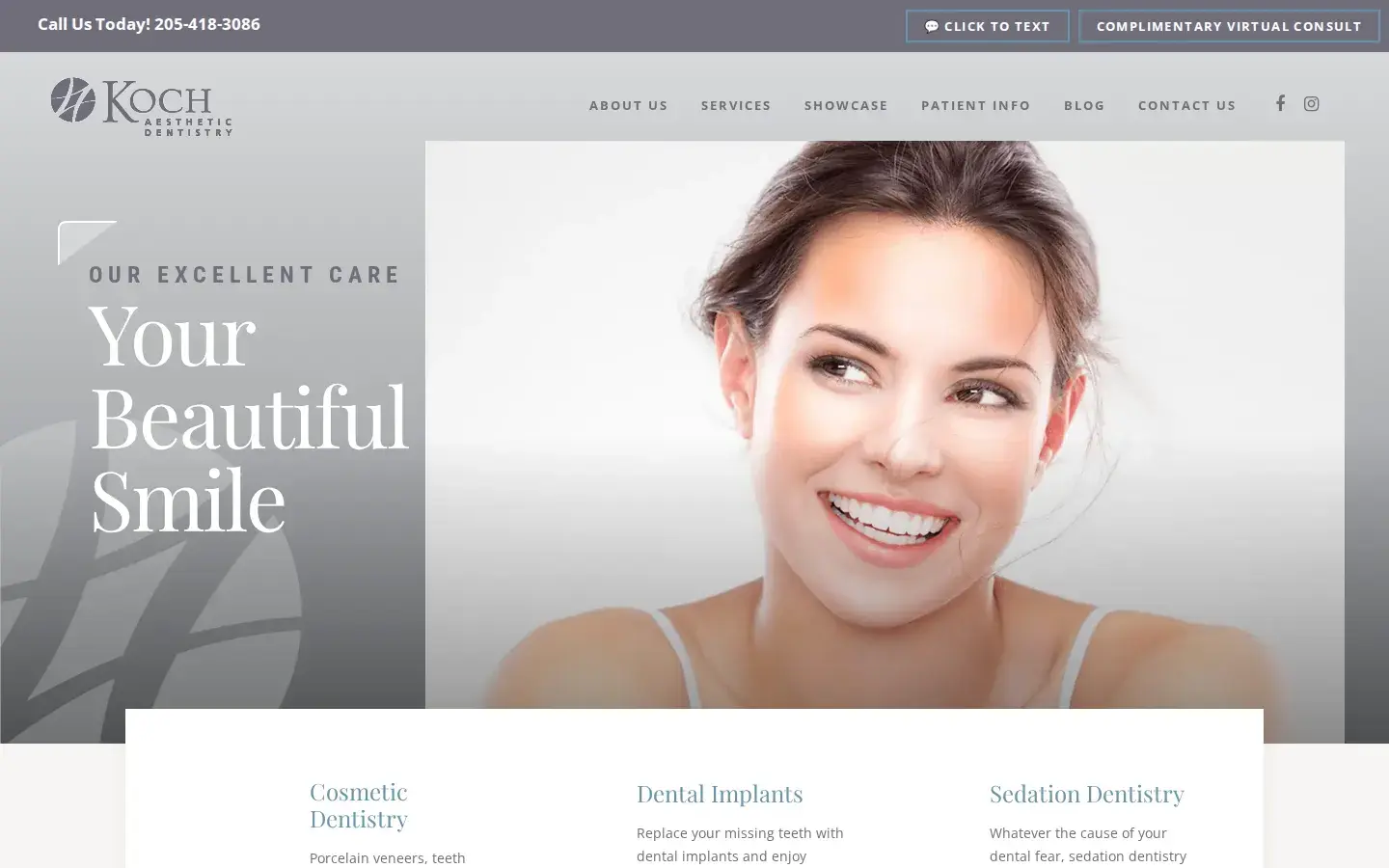 Homepage preview of Koch Aesthetic Dentistry - The Dental Spa