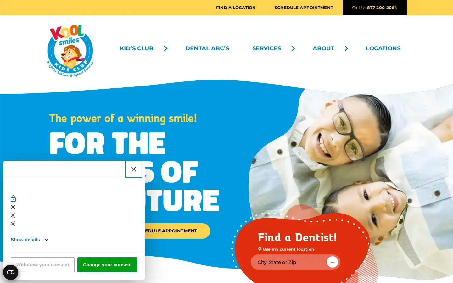 Homepage preview of Kool Smiles Dentist