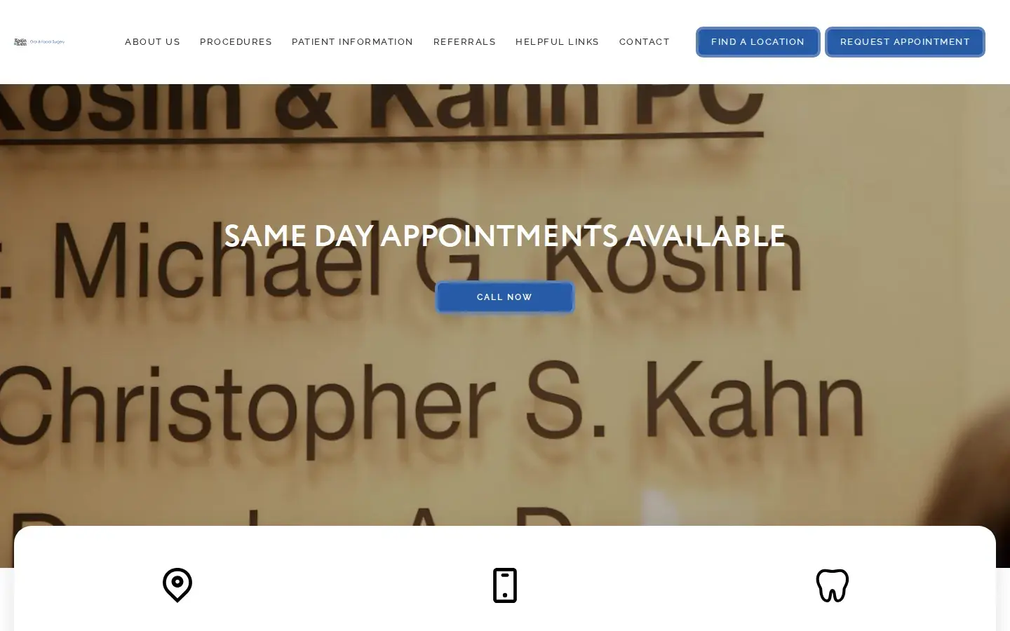 Homepage preview of Koslin & Kahn Oral and Facial Surgery