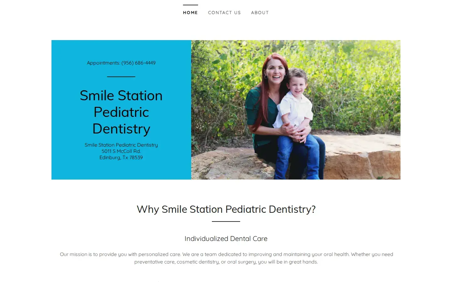 Homepage preview of Krystle Garza, DDS Smile Station Pediatric Dentistry