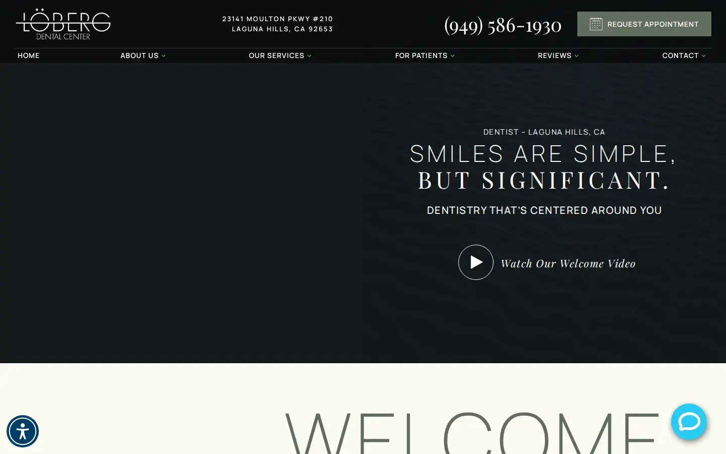 Homepage preview of Löberg Dental Center