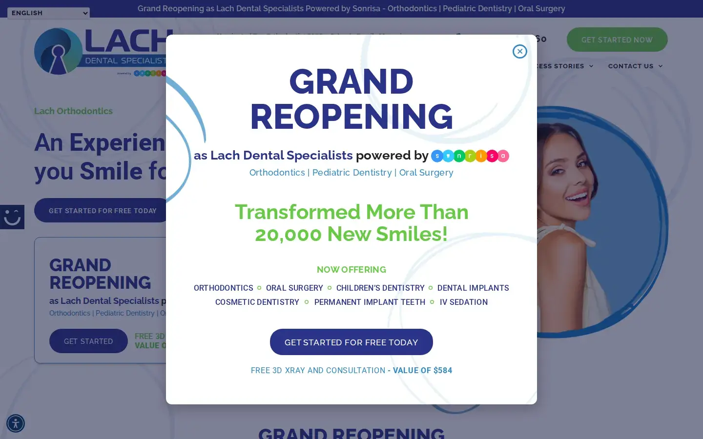 Homepage preview of Lach Orthodontic Specialists