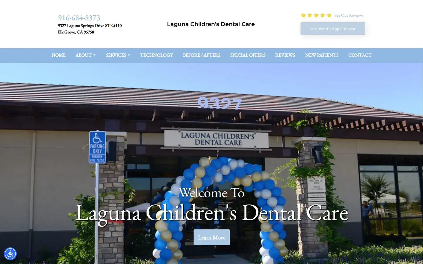 Homepage preview of Laguna Children's Dental Care