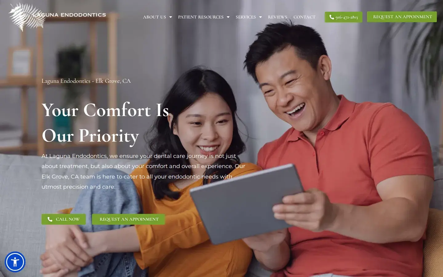 Homepage preview of Laguna Endodontics