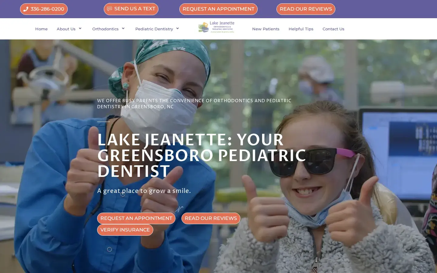Homepage preview of Lake Jeanette Orthodontics & Pediatric Dentistry