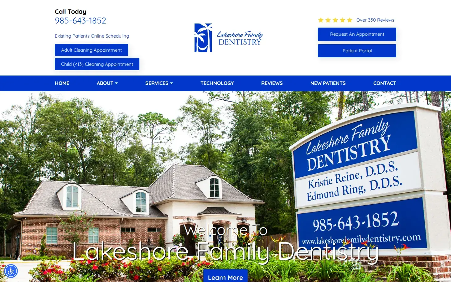 Homepage preview of Lakeshore Family Dentistry