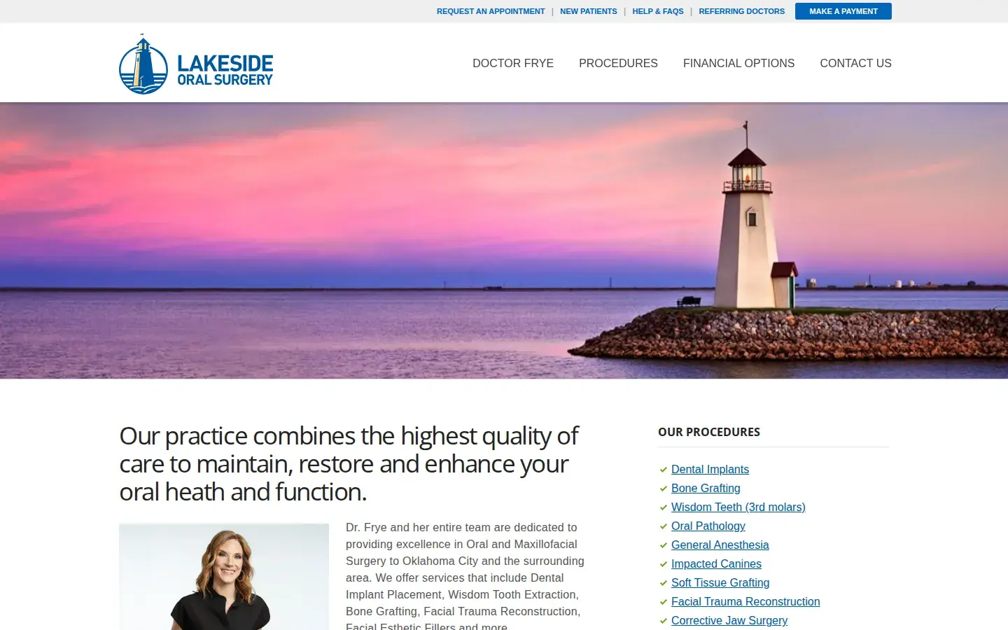 Homepage preview of Lakeside Oral Surgery