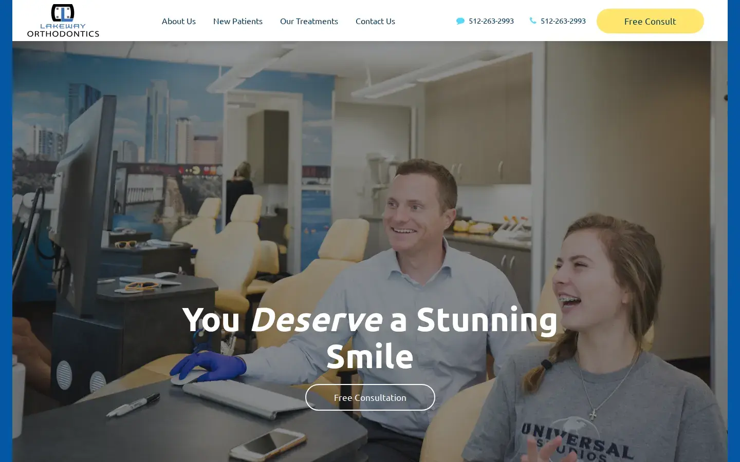 Homepage preview of Lakeway Orthodontics