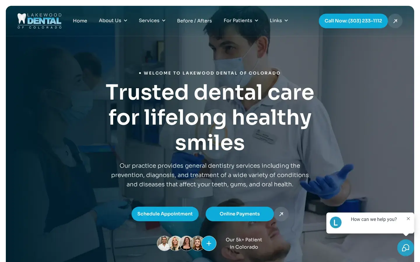 Homepage preview of Lakewood Dental of Colorado