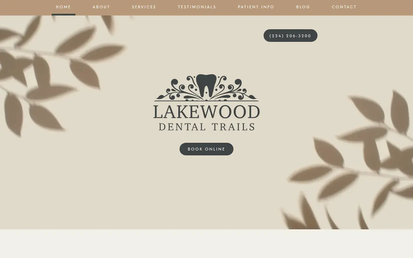 Homepage preview of Lakewood Dental Trails