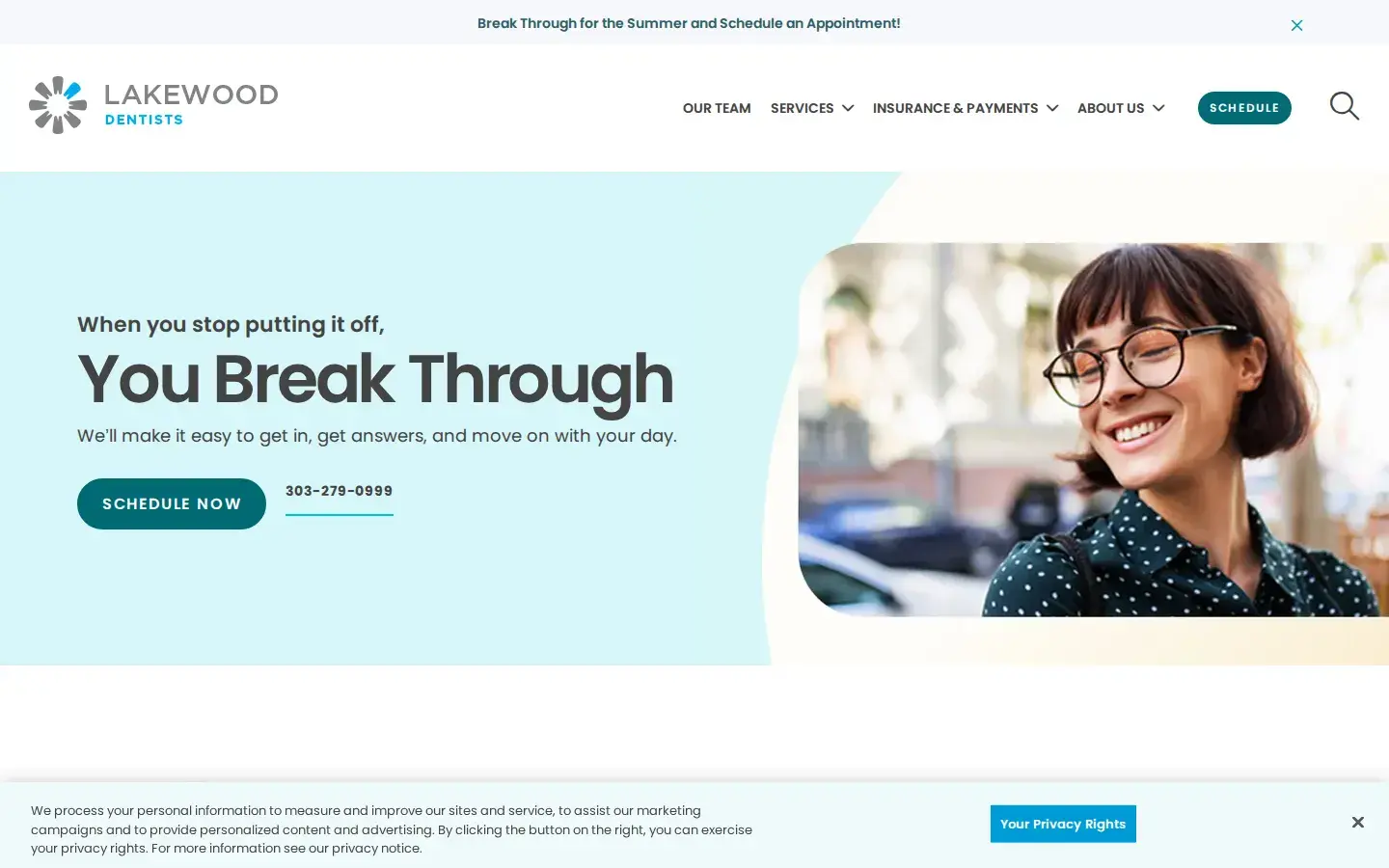 Homepage preview of Lakewood Dentists