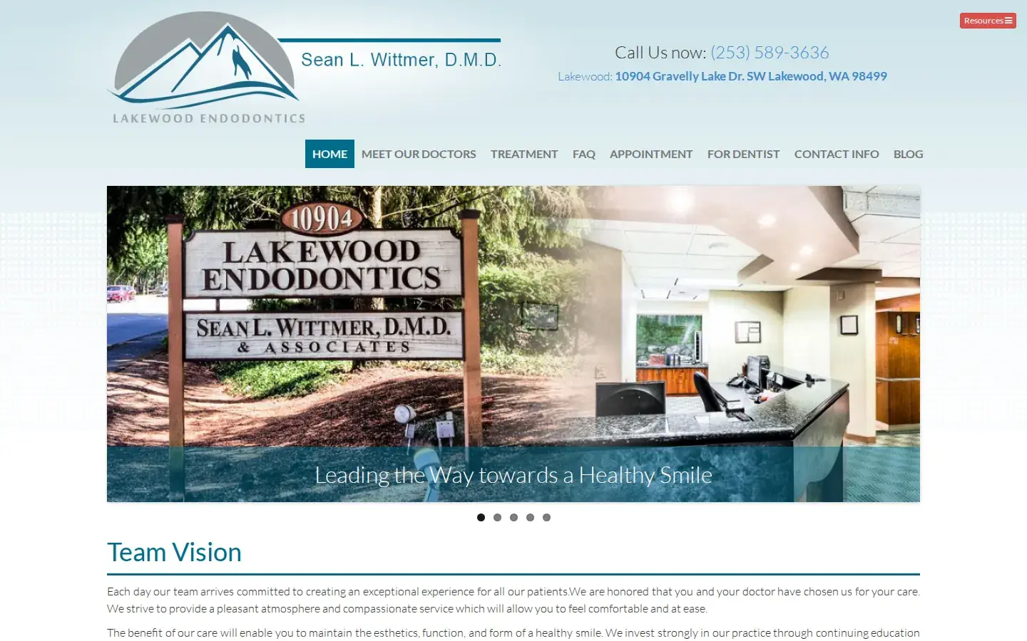 Homepage preview of Lakewood Endodontics