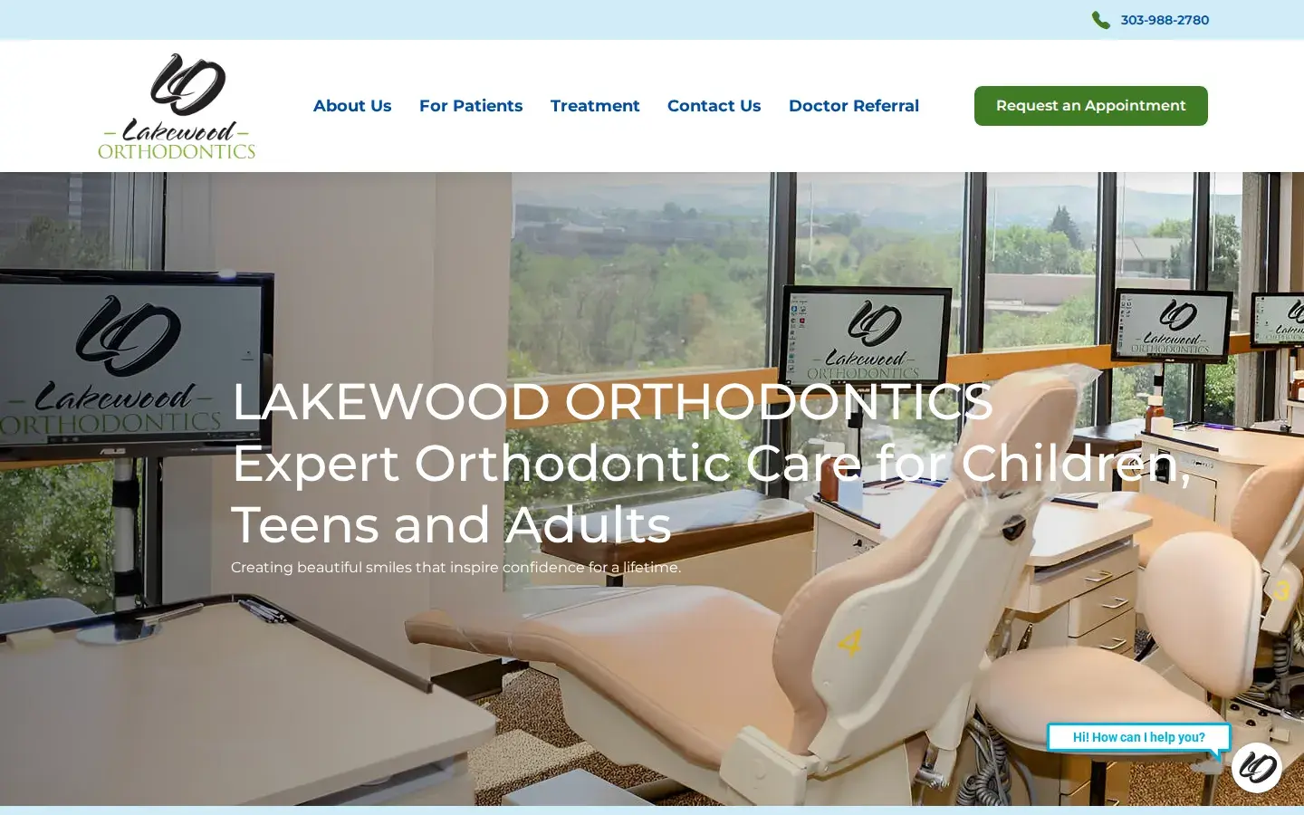 Homepage preview of Lakewood Orthodontics
