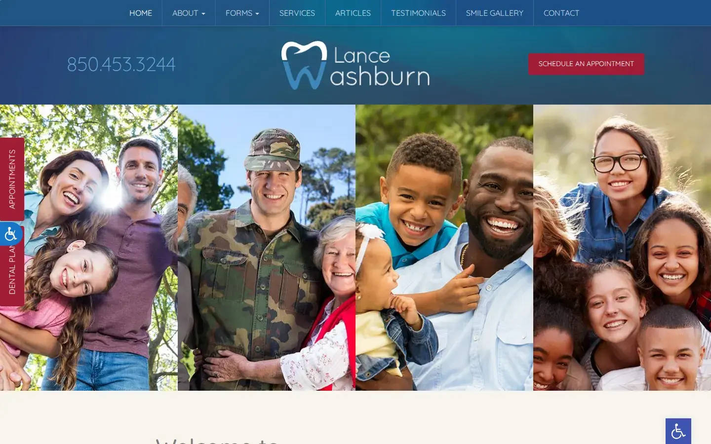 Homepage preview of Lance R Washburn, DDS