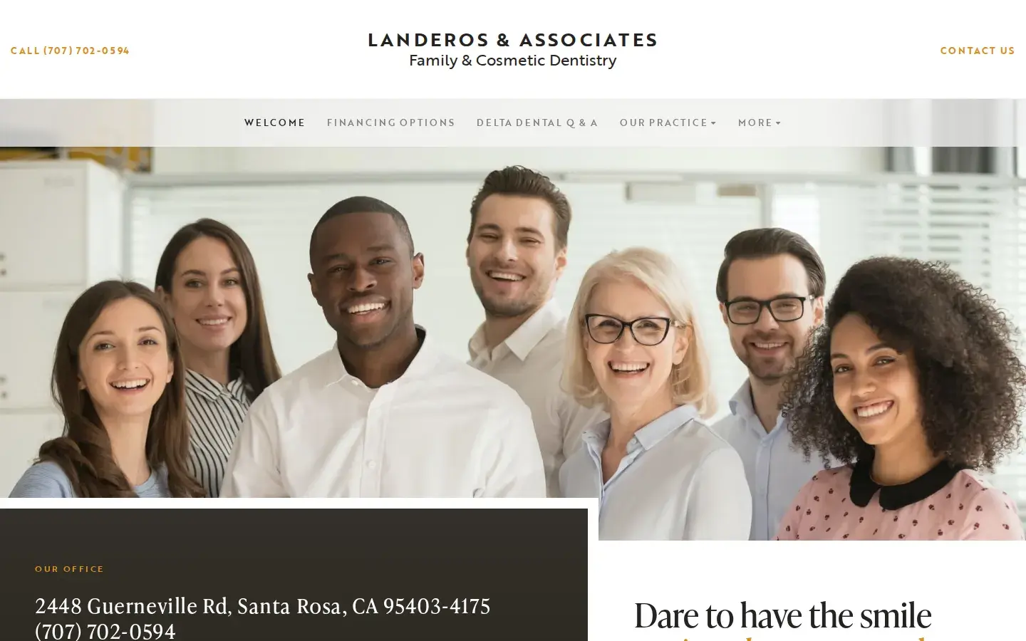 Homepage preview of Landeros & Hammer Cosmetic & Family Dentistry