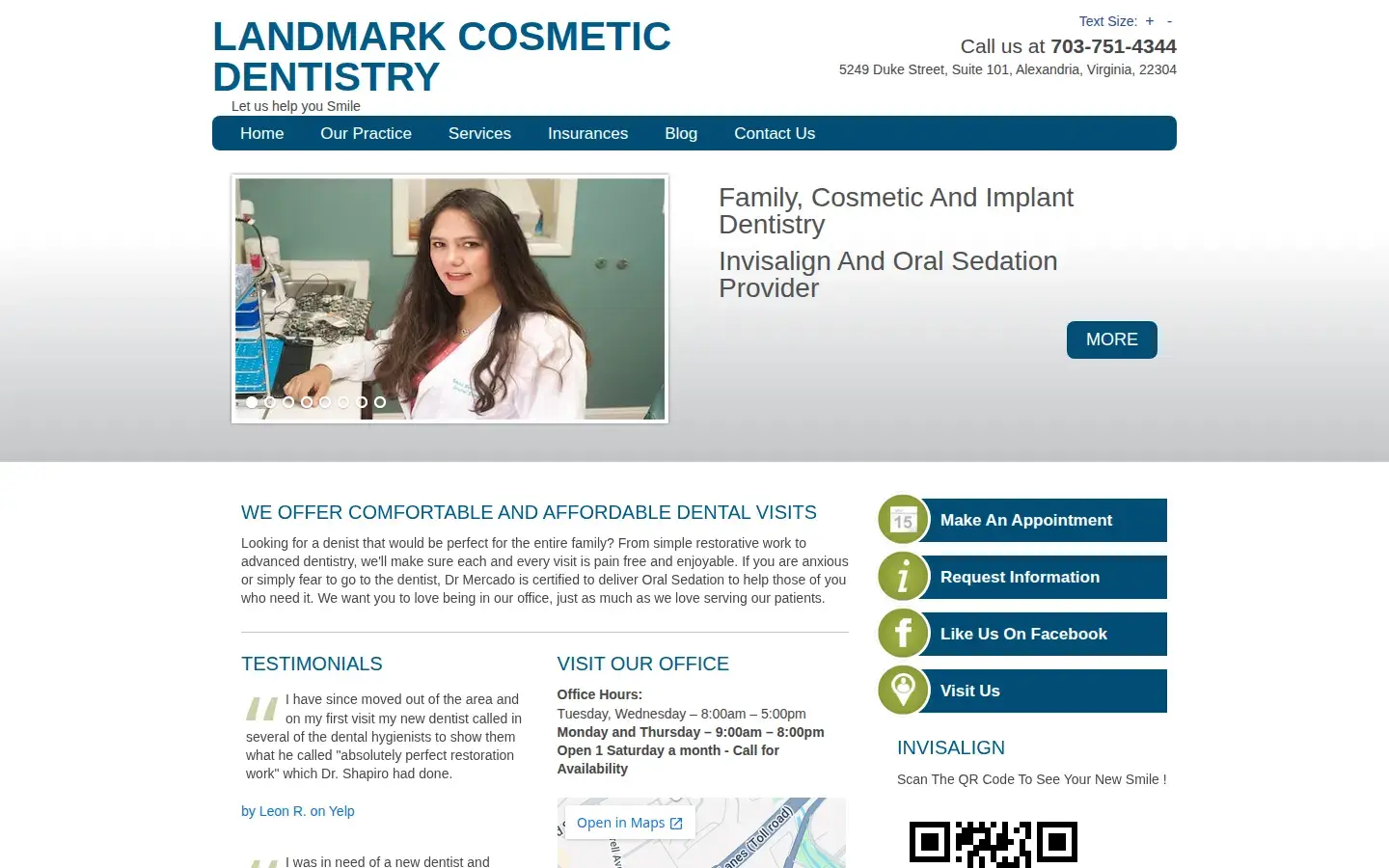Homepage preview of Landmark Cosmetic Dentistry
