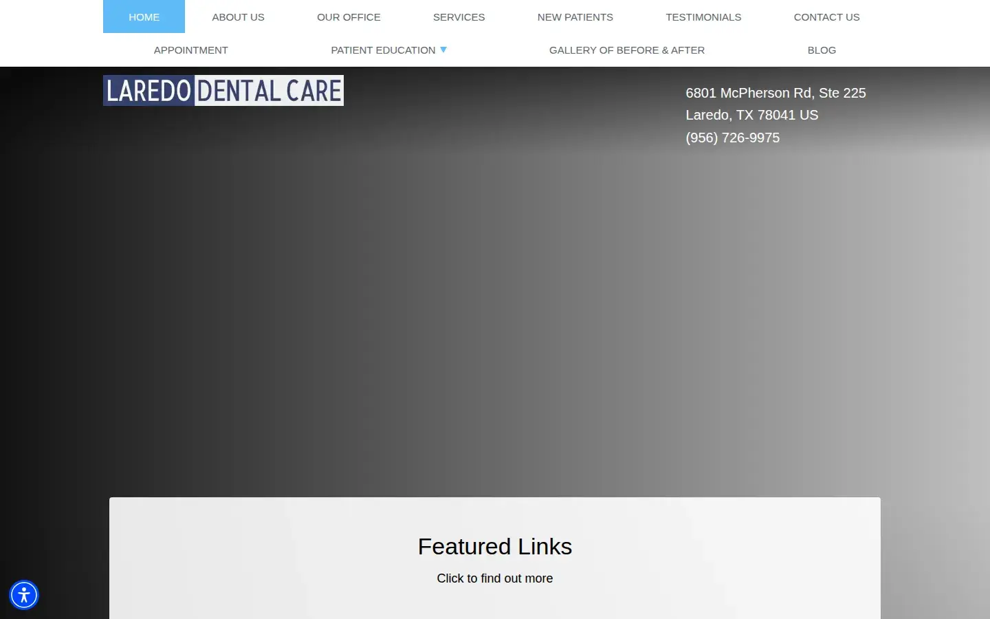 Homepage preview of Laredo Dental Care