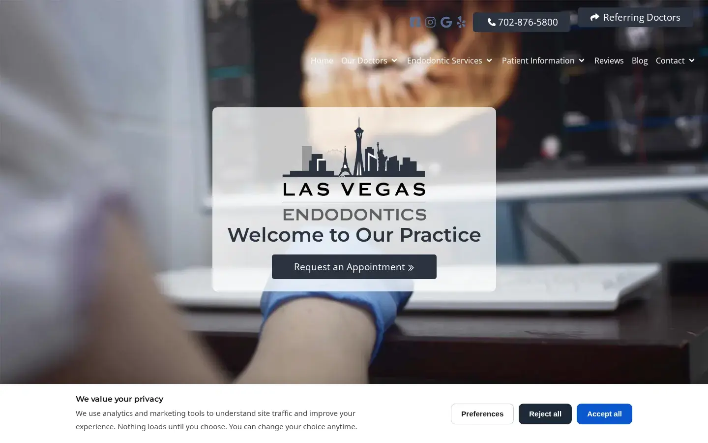 Homepage preview of Las Vegas Endodontics