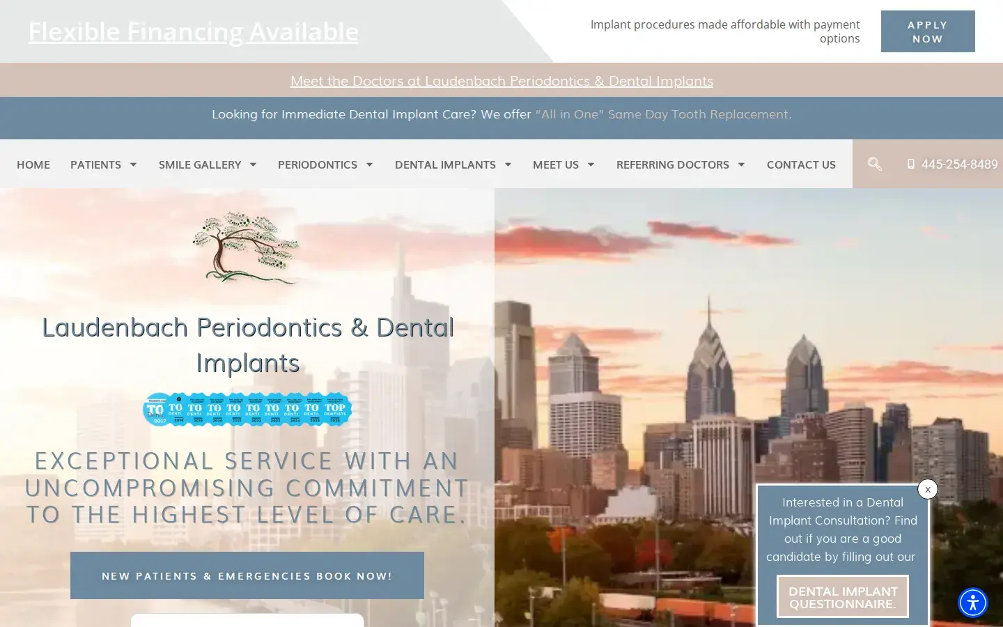 Homepage preview of Laudenbach Periodontics and Dental Implants