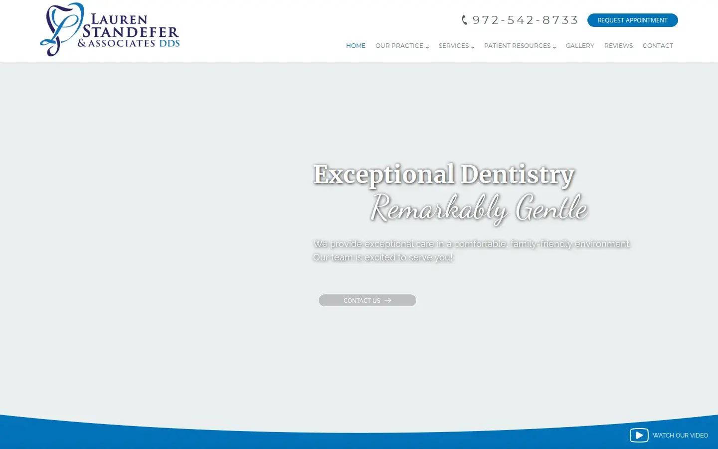 Homepage preview of Lauren Standefer, DDS and Associates