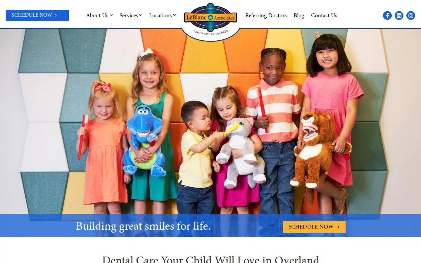 Homepage preview of LeBlanc & Associates Dentistry