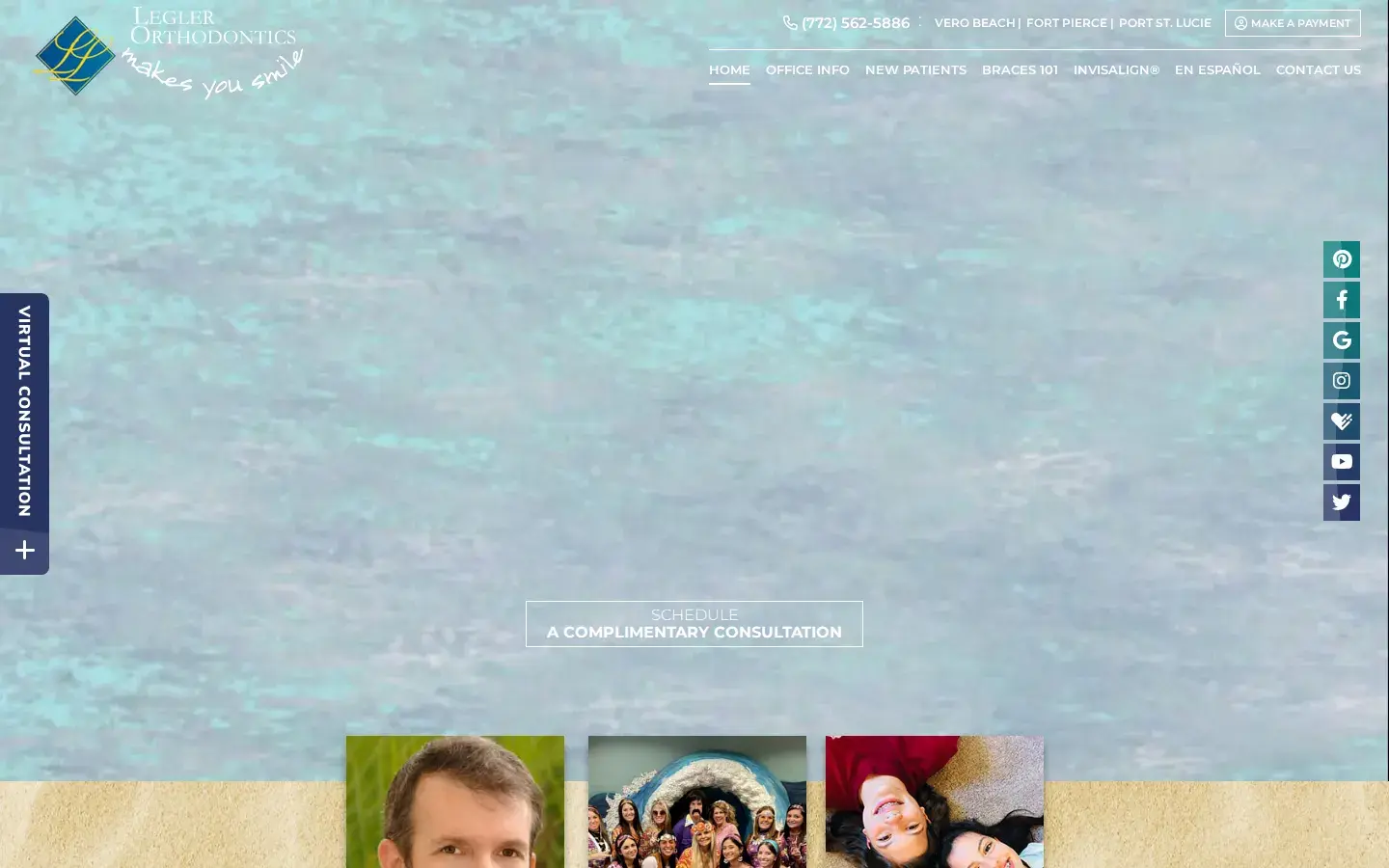 Homepage preview of Legler Orthodontics