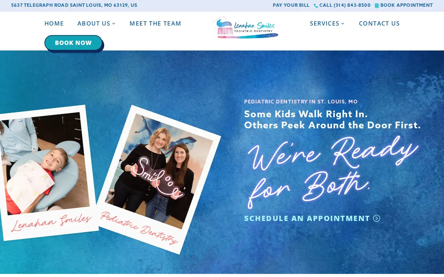 Homepage preview of Lenahan Smiles Pediatric Dentistry