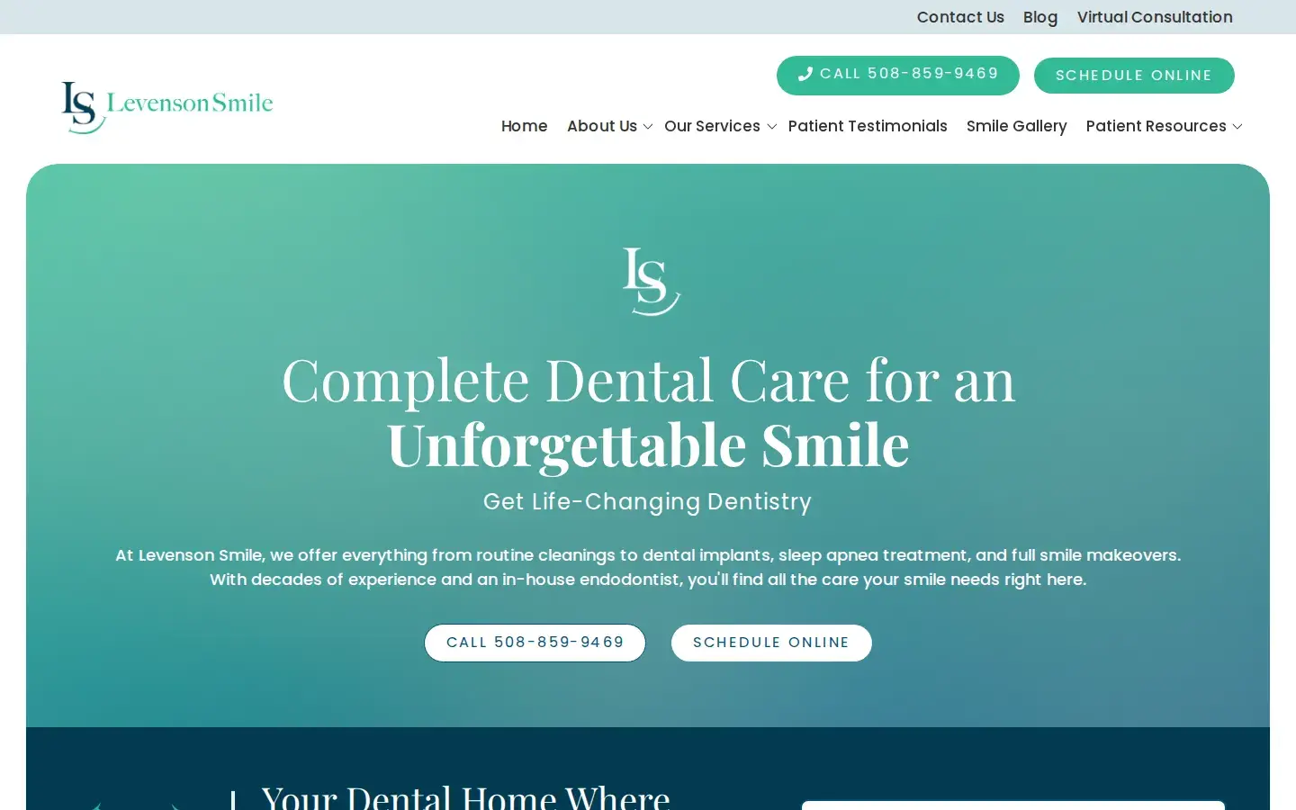 Homepage preview of Levenson Smile